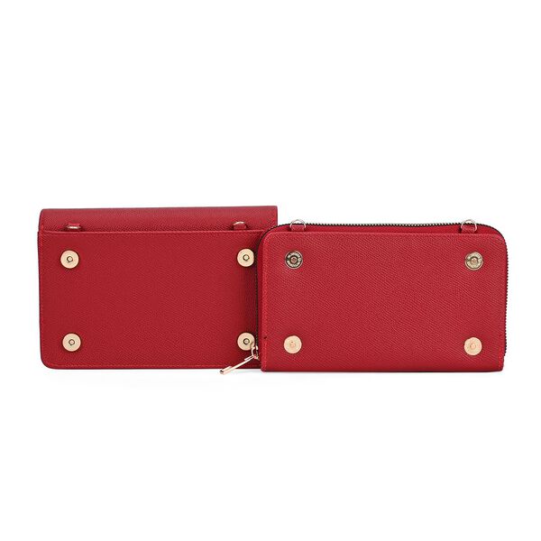 Modische 
Sling-Crossbody-Tasche mit RFID-Schutz, 19 x 12 x 7 cm, Rot image number 8