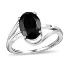 Schwarzer Spinell Ring 925 Silber (Größe 17.00) ca. 2.64 ct image number 3