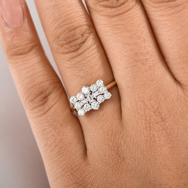 LUXURIANT DIAMOND - Lab Grown Diamant VS-EF SGL zertifiziert Ring 375 Gold (Gr&ouml;&szlig;e 18.00) ca. 1.00 ct image number 2