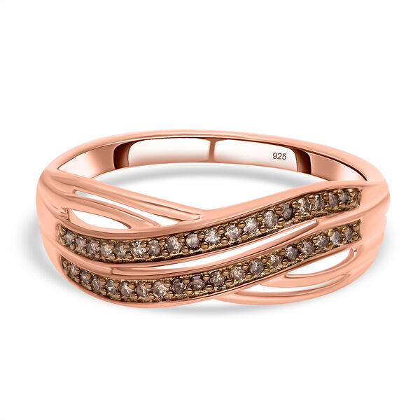 Nat&uuml;rlicher Champagner Diamant-Ring - 0,20 ct.