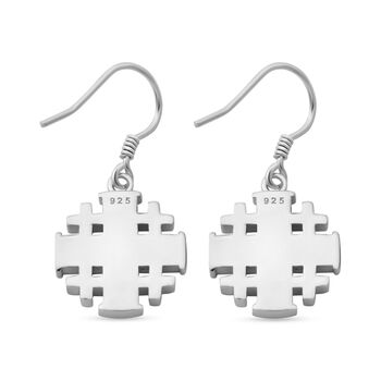 Simulierte blaue Opal Puzzle-Ohrringe