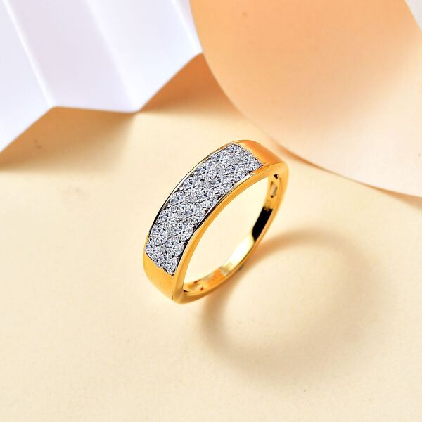 LUXURIANT SGL zertifizierter SI-GH Labor Diamant Ring - 1 ct. image number 2