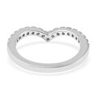 Moissanit Ring 925 Silber Rhodium-Überzug image number 4