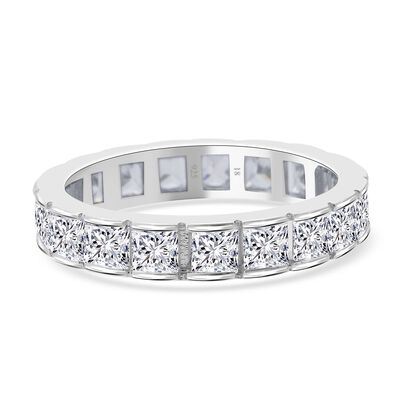 Lustro Stella Wei&szlig;er Zirkonia Ring 925 Silber rhodiniert (Gr&ouml;&szlig;e 19.00)