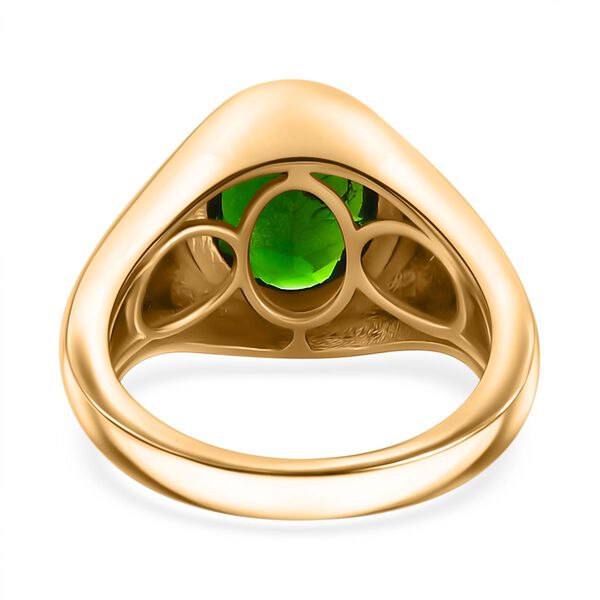 Nat&uuml;rlicher Chromdiopsid und Moissanit Ring - 3,63 ct. image number 6