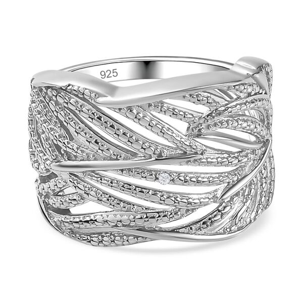 Floraler Ring, 925 Silber