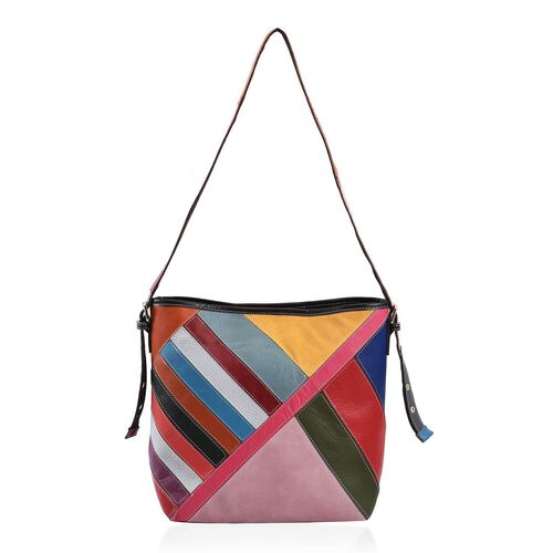 Chaos by Elsie - 100% Patchwork Echtleder Tasche image number 0