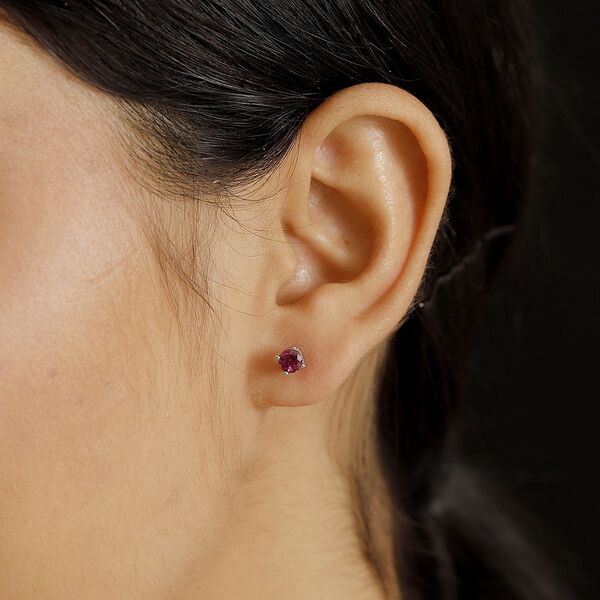 AAA Radiant Ember Granat Ohrringe, 925 Silber rhodiniert - 0,86 ct. image number 3