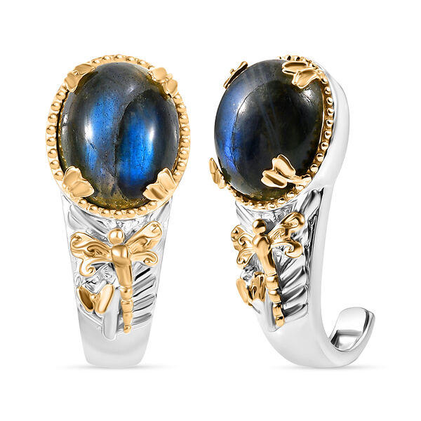 EVER TRUE AAA Labradorit Ohrringe Nickelfreies Messing ca. 10.11 ct image number 0