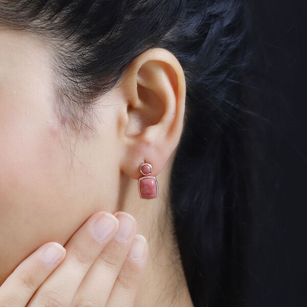 AAA Oregon Pfirsich Opal Ohrringe - 3,59 ct. image number 3