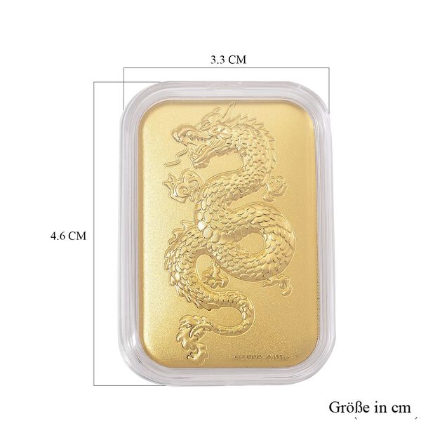 Barren mit Drachen-Motiv in 999er Gold image number 5