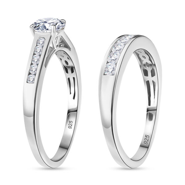 Funkelnde K&ouml;nigin- 2er-Set Moissanit Ringe- 1,46 ct. image number 5