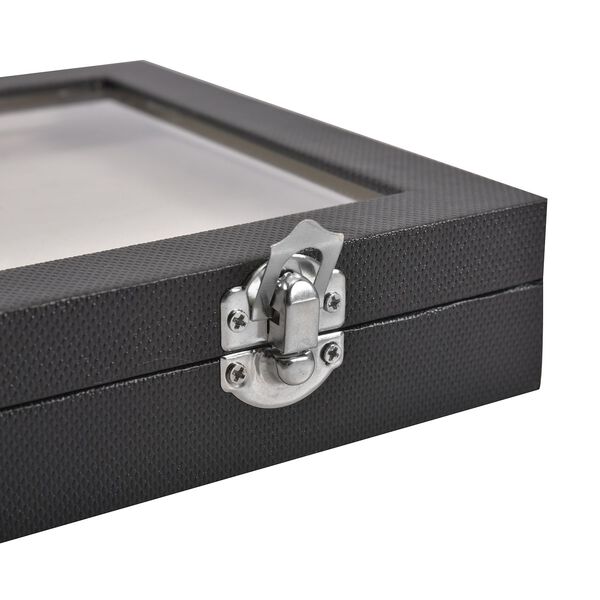 Moderne Ringschatulle mit Acryl-Fenster, 29x18.5x4cm, Schwarz image number 7