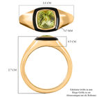 Peridot Solitär emaillierter Ring - 1,75 ct. image number 5
