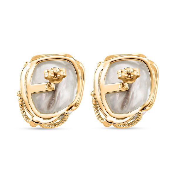 Wei&szlig;e Keshi Perle und wei&szlig;e Zirkonia Ohrringe image number 5