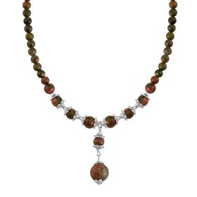 Unakite Halskette, 45cm - 37 ct.