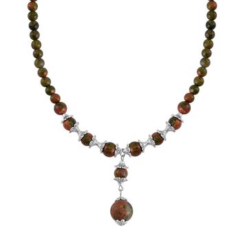 Unakite Halskette, 45cm - 37 ct.