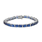 Ceylon farbenes Quarz Armband, ca. 19 cm, 925 Silber platiniert ca. 26.08 ct