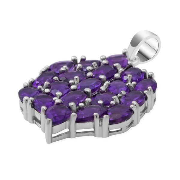 Afrikanischer Amethyst-Anh&auml;nger, 925 Silber platiniert ca. 7.06 ct image number 3