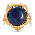 Lapislazuli-Ring, Ionenbeschichtetes Messing, 750 Gelbgold vergoldet  ca. 10,14 ct image number 0