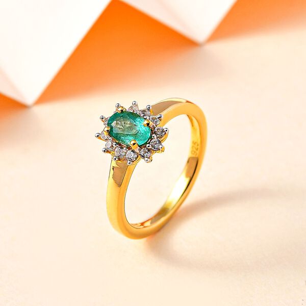 AA Kagem Sambischer Smaragd Ring, ca. 0,67 ct image number 2