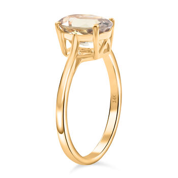 AAA Turkizit-Ring, zertifiziert und gepr&uuml;ft, 585 Gelbgold  ca. 2,05 ct