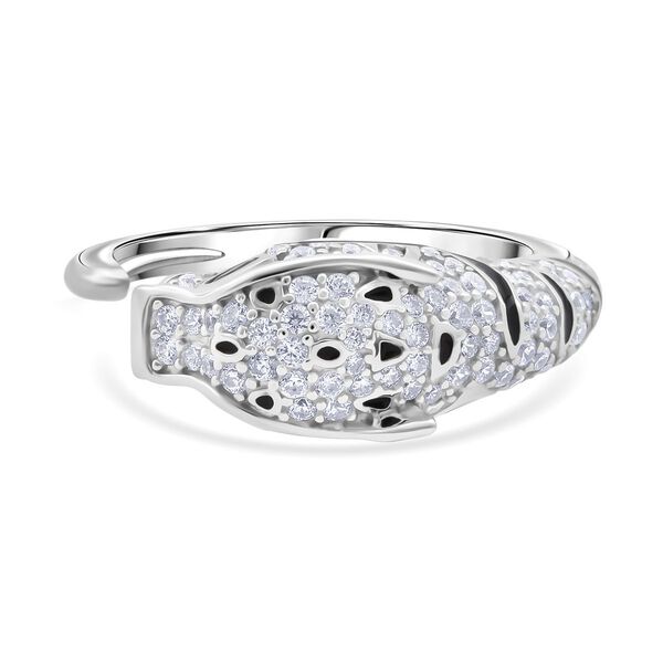 LUSTRO STELLA - Grüner Zirkonia, Weißer Zirkonia Ring 925 Silber rhodiniert (Größe 20.00) 1.56 ct image number 0