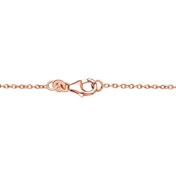 D'Joy Ilakaka Rosa Saphir (Fissure gef&uuml;llt) Halskette ca. 50 cm 925 Silber 750 Ros&eacute;gold vermeil ca. 3,20 ct. image number 4