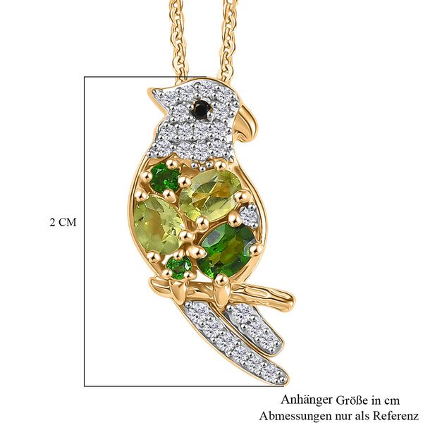 GP Trionfo Kollektion - Peridot, Chromdiopsid und Multi-Edelstein-Anhänger mit 50cm Kette - 1 ct. image number 7