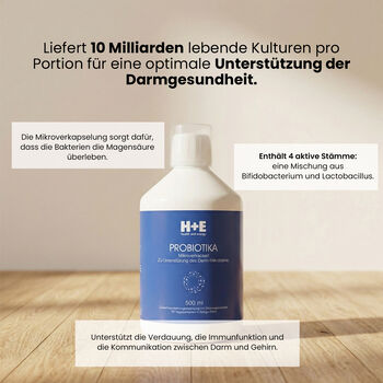 H+E patentierte mikroverkapselte Probiotika 500ml