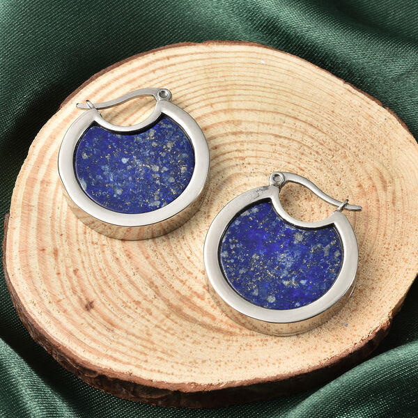 Lapislazuli Ohrringe Edelstahl ca. 20,00 ct image number 2