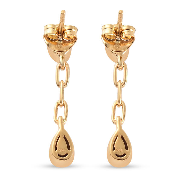 Mexikanische Kirschfeuer-Opal-Ohrh&auml;nger in Silber image number 4