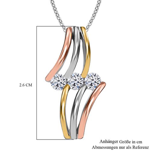 LUXURIANT DIAMOND - Lab Grown Diamant SI-GH Schmuckset 925 Silber rhodiniert ca. 0,75 ct. image number 6