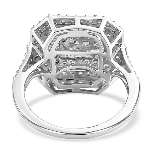 Weißer Diamant Ring, 925 Silber platiniert (Größe 16.00) ca. 1.00 ct image number 6