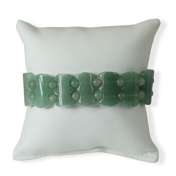 Gr&uuml;ner Aventurin Armband Flexibel (ca. 18-19 cm) ca. 250,00 ct.