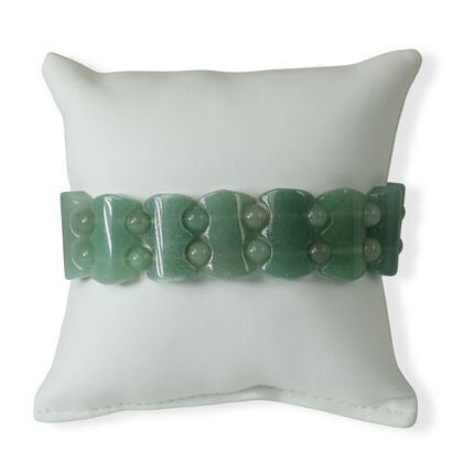 Gr&uuml;ner Aventurin Armband Flexibel (ca. 18-19 cm) ca. 250,00 ct.