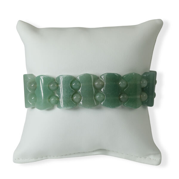 Gr&uuml;ner Aventurin Armband Flexibel (ca. 18-19 cm) ca. 250,00 ct.