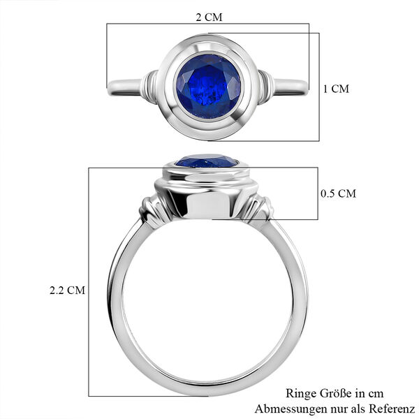 AA tansanischer, blauer Spinell-Ring, 925 Silber platiniert  ca. 1,66 ct image number 7