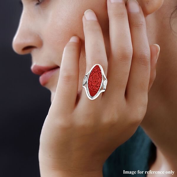 Royal Bali Kollektion - Zinnober Ring - 0,10 ct. image number 2