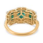 AAA Kagem sambischer Smaragd und Diamant-Ring in 585 Gelbgold - 3,99 ct. image number 5