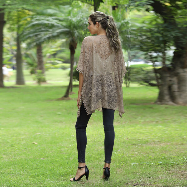 Kimono aus Spitze, Grau image number 1