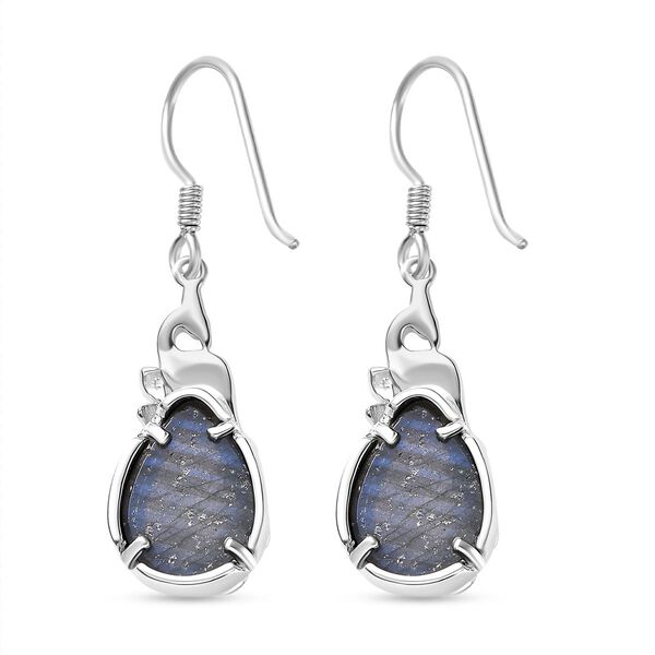 AAA Labradorit Ohrringe - 12,30 ct. image number 5