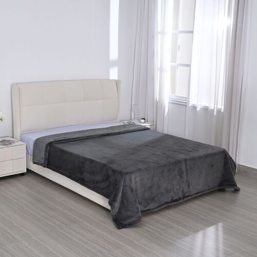 Kuschelige Decke, 2,0 x 2,3 m, dunkelgrau image number 0