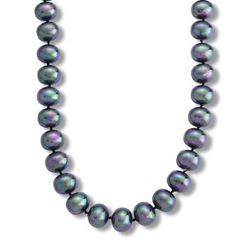 Pfaufarbene Muschelperle Halskette ca. 50 cm 316L Edelstahl 885.00 ct