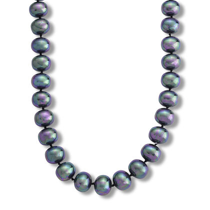 Pfaufarbene Muschelperle Halskette ca. 50 cm 316L Edelstahl 885.00 ct