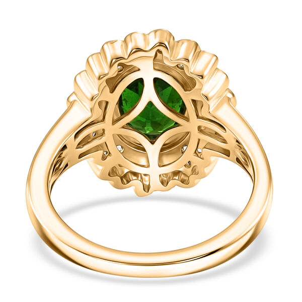 Nat&uuml;rlicher Chromdiopsid und Zirkon-Ring - 1,53 ct. image number 6