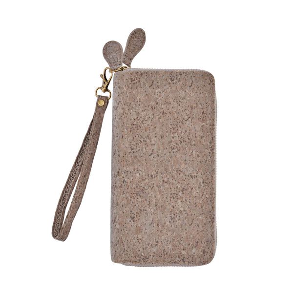 Kork-Brieftasche mit RFID Schutz, Grau