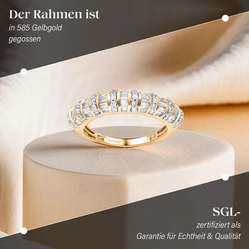 LUXORO SGL zertifizierter I1 Diamant-Ring in 585 Gelbgold - 1 ct.