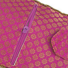 Handgefertigte Brokat Handtasche, Rot image number 4