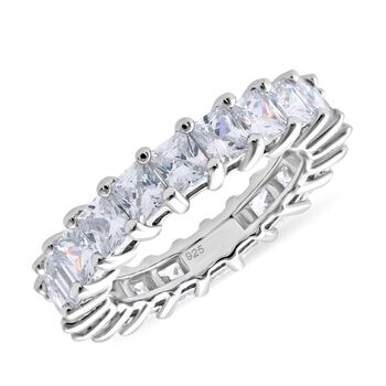Lustro Stella Wei&szlig;er Zirkonia Eternity Ring